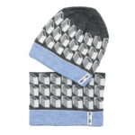 hatsnood Lasna gray top pale blue inside