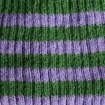 Stripes: Green/Lavender; Wool